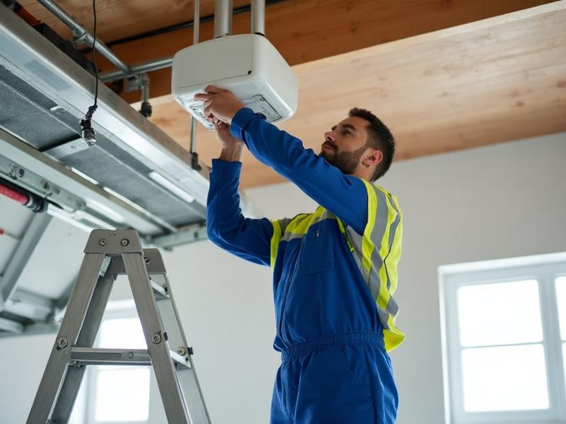 Professional garage door technician